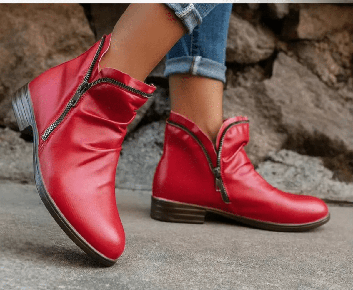 Dames Enkellaarsjes Met Antislip Zool