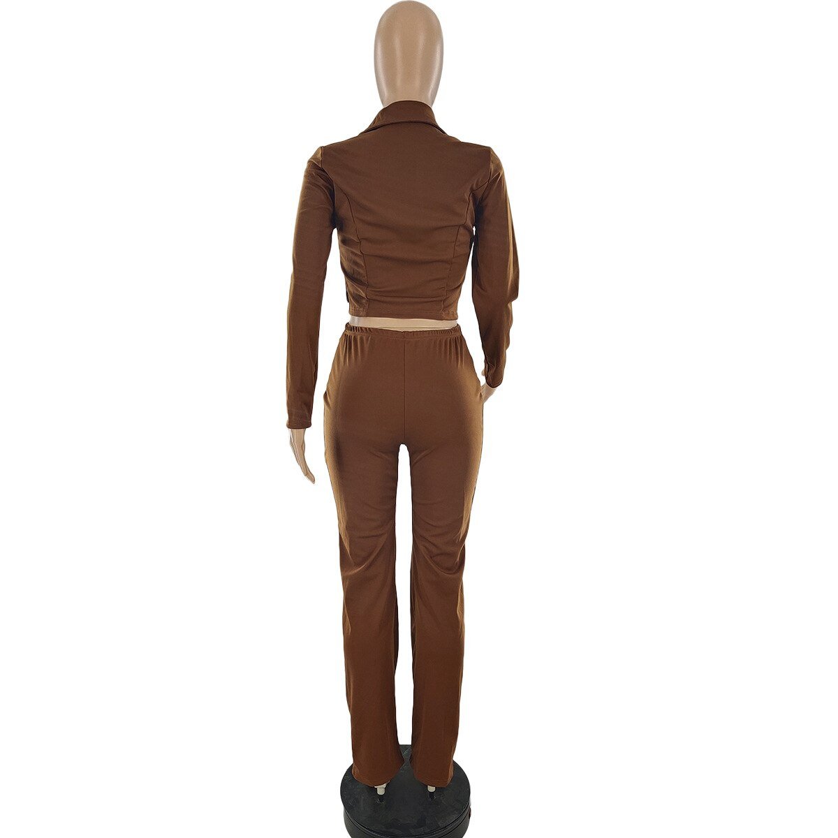 Dames Getailleerde Twee Delige Business Set Met Klassieke Revers