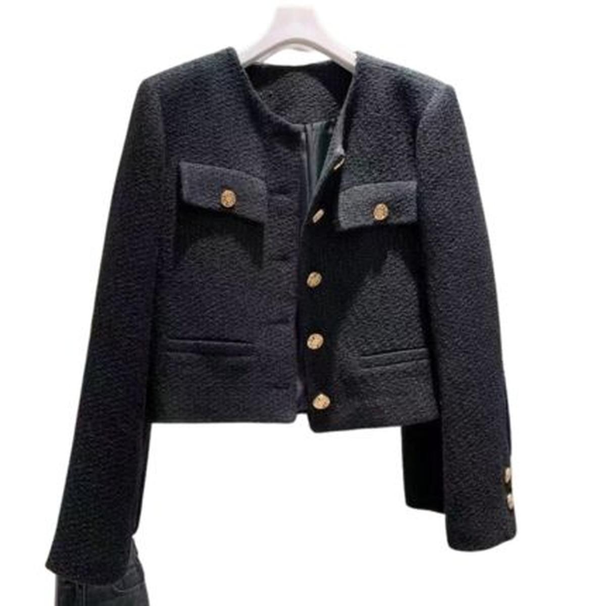 Dames Teddy/Sherpa Jas Met Ronde Halslijn En Knoopsluiting