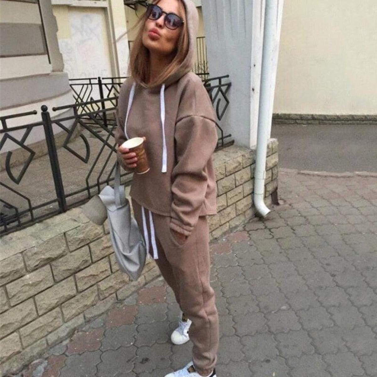 Dames Trainingspak van Katoen en Polyester Fleece