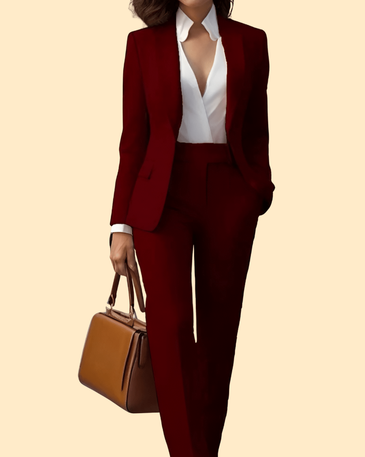 Elegante Dames Op Maat Gemaakt Zakelijk Pakset