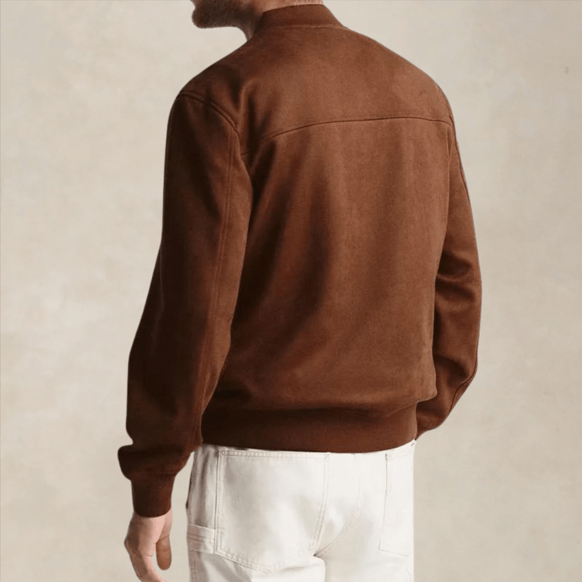 Geribbelde Trim Regular Fit Casual Bomberjack