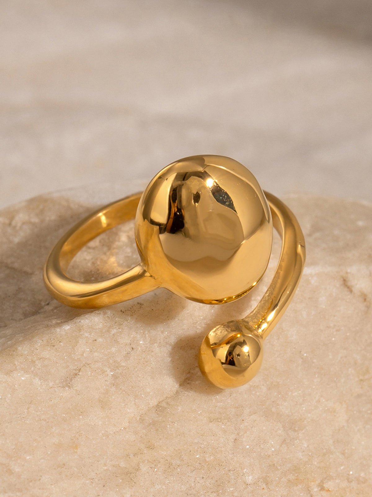 Gold Plated Open Ring