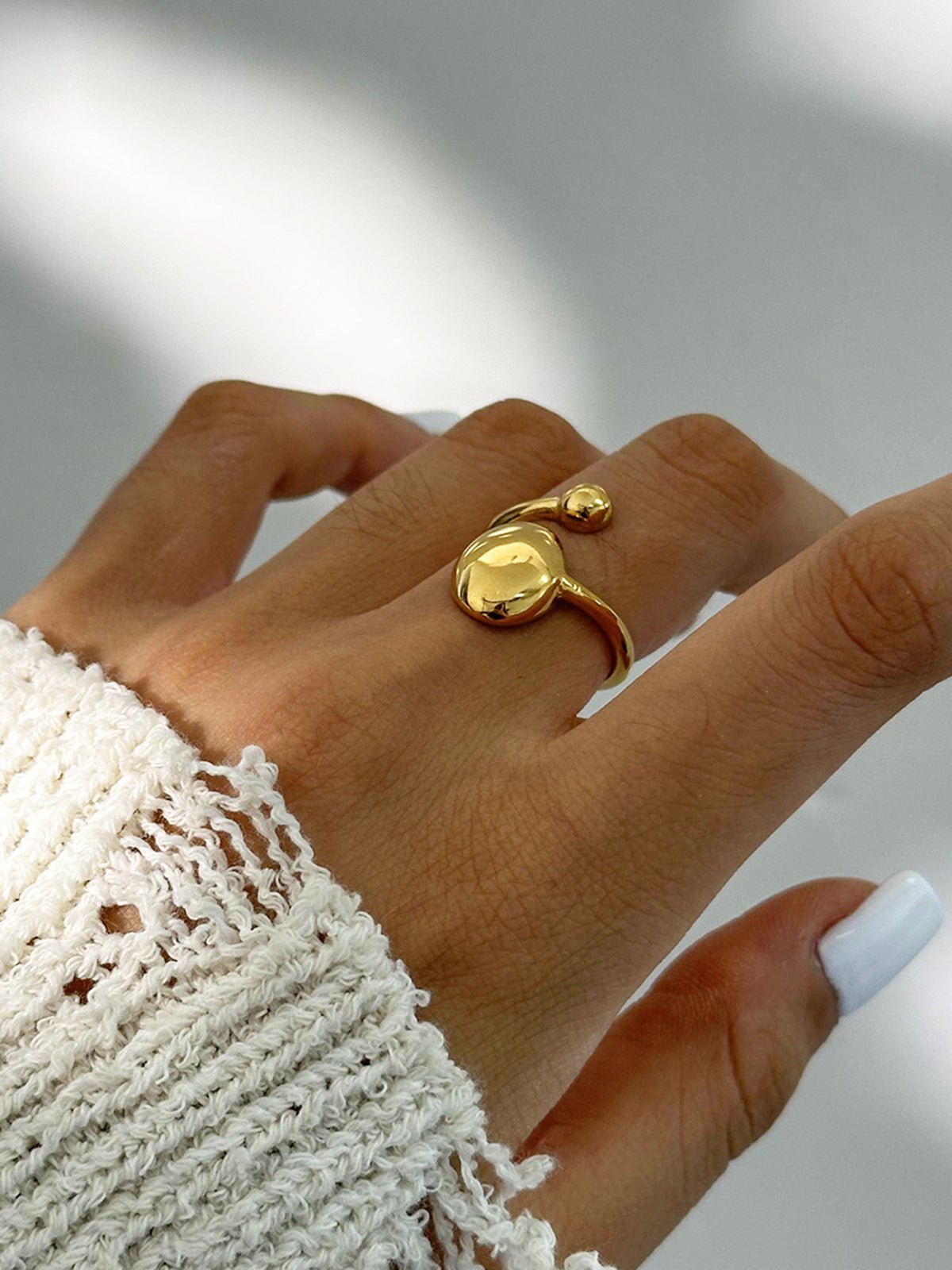 Gold Plated Open Ring