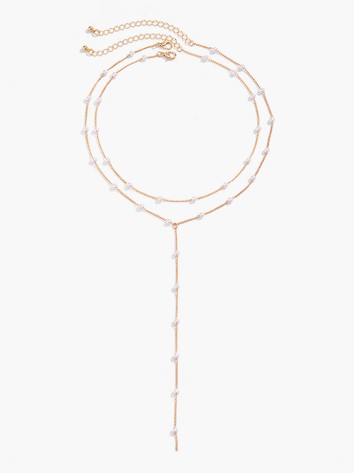 Handgemaakte Goud vergulde Kunstparel Ketting