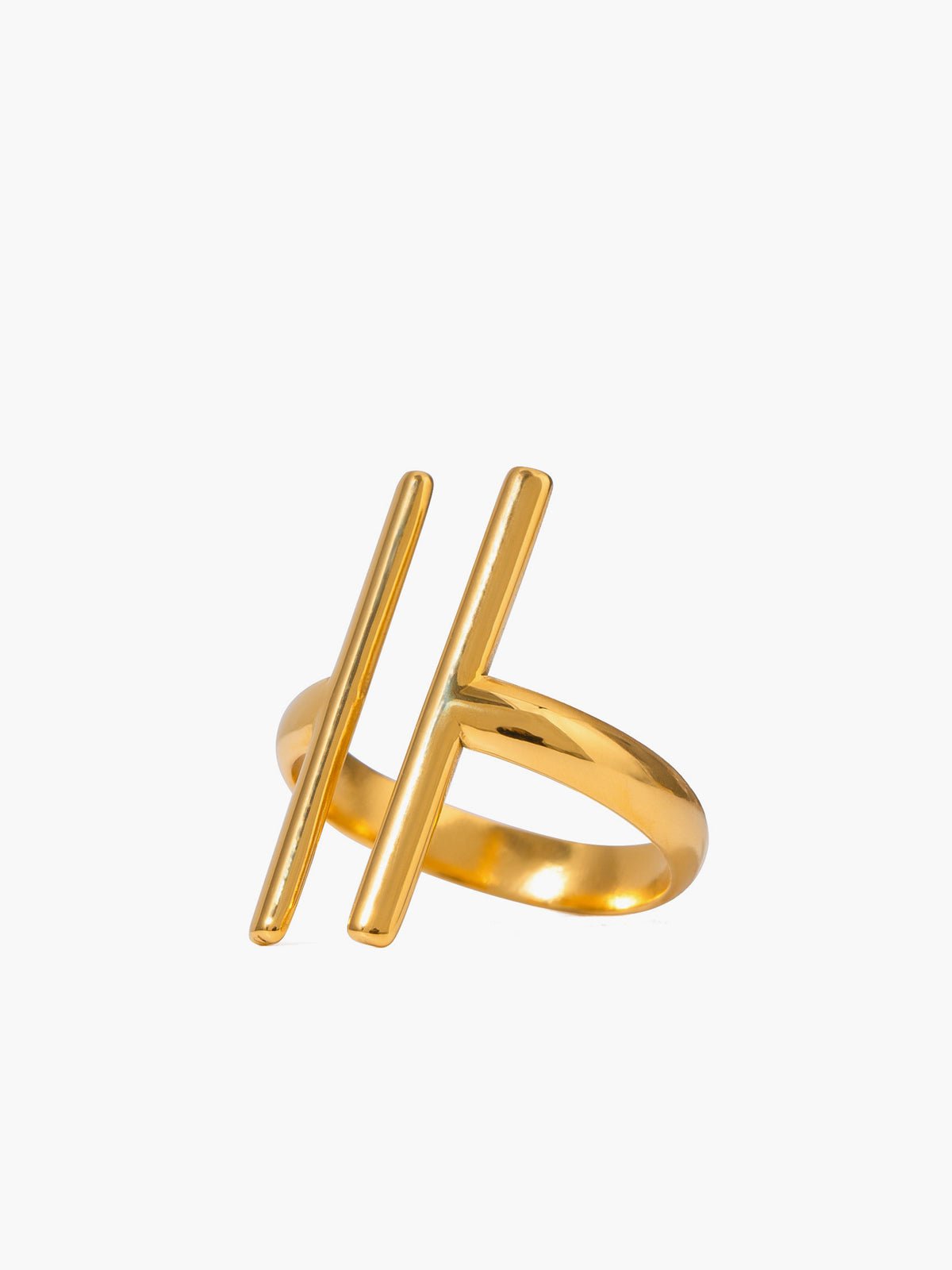Hedendaagse gouden ring