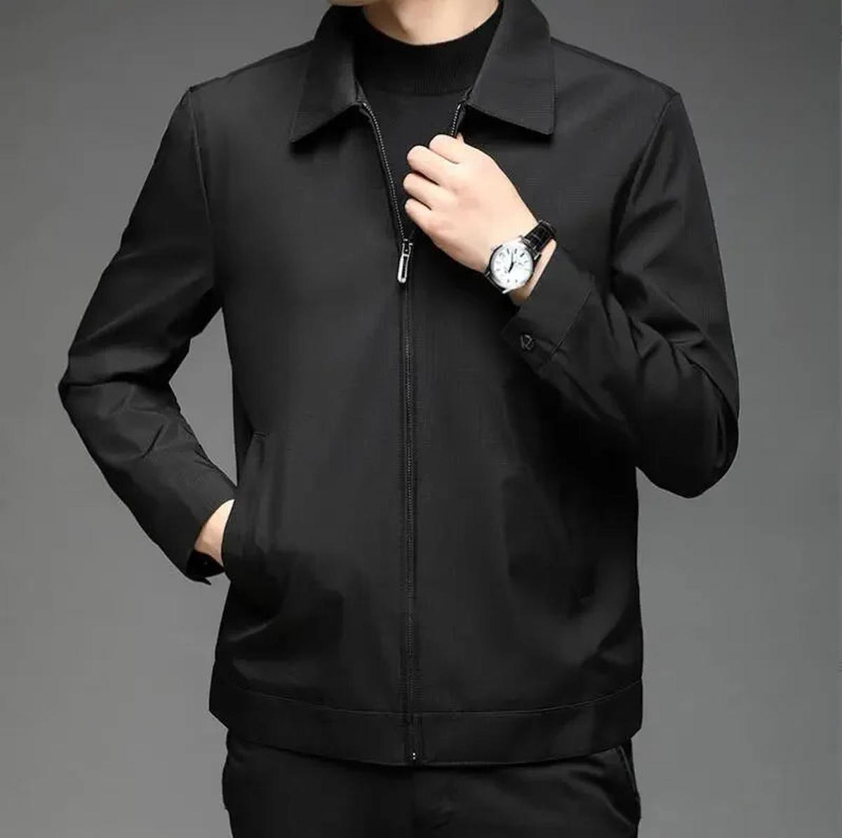 Heren Geïsoleerde Winterjas Met Rits En Zakjes