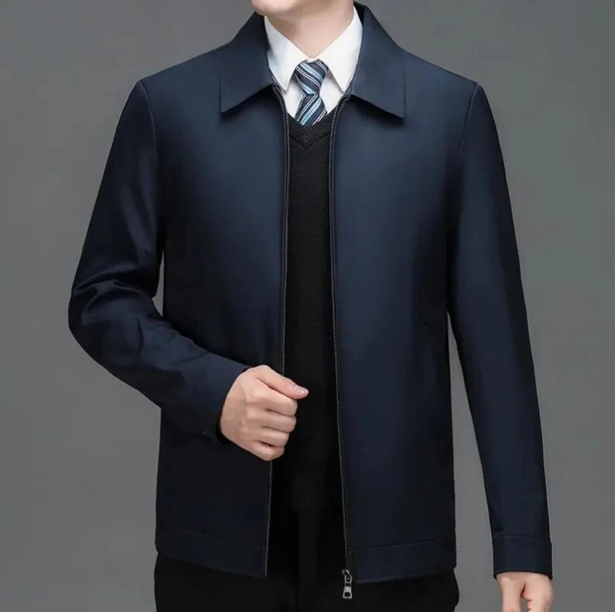 Heren Geïsoleerde Winterjas Met Rits En Zakjes