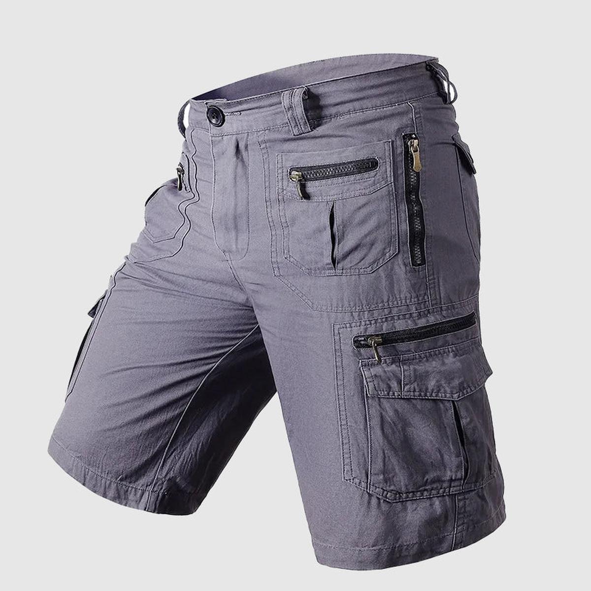 Heren Knielange Multi-Pocket Cargoshorts