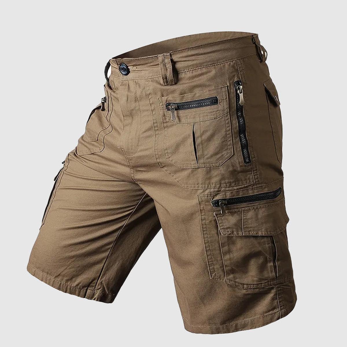 Heren Knielange Multi-Pocket Cargoshorts