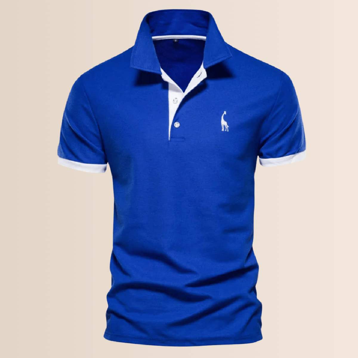 Heren Polo Shirt Van Polyester Met Opstaande Kraag