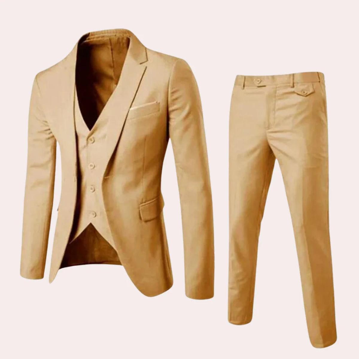 Heren Slim-Fit Pak met Blazer en Broek