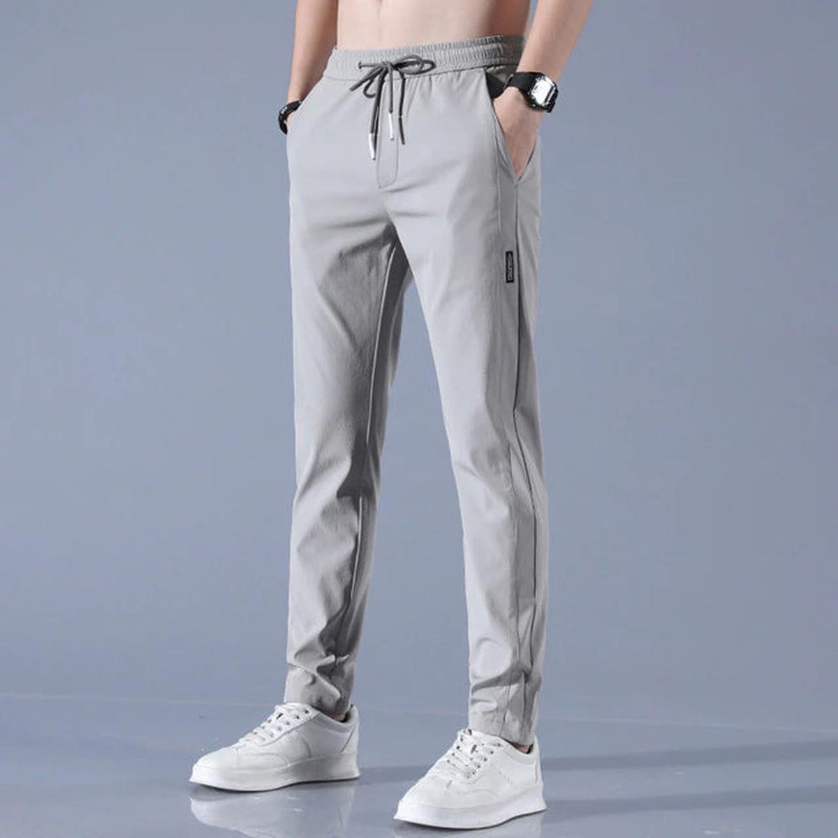 Heren Slim Tapered Joggingbroeken met Zakken
