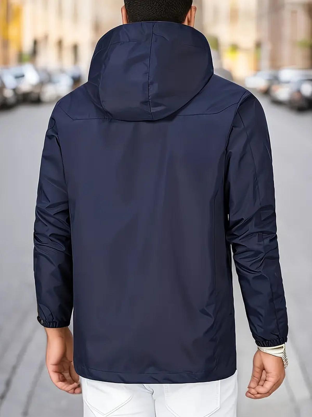 Heren Waterdichte Capuchon Windbreaker Jas