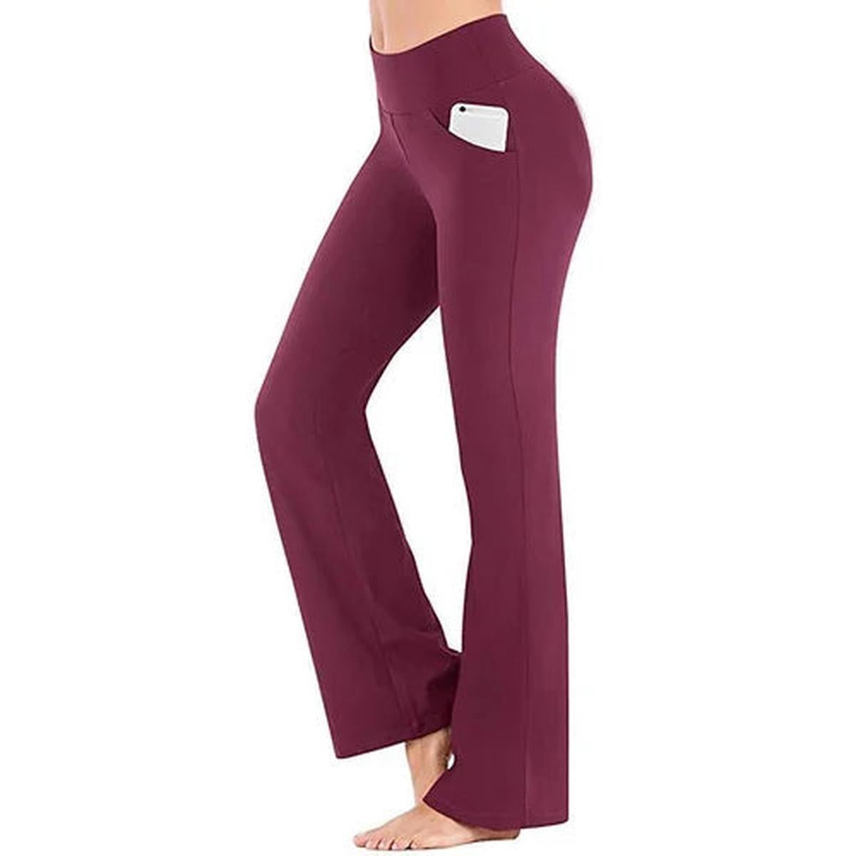 Hoge Taille Flaired Yoga Legging Met Zijzak Voor Dames
