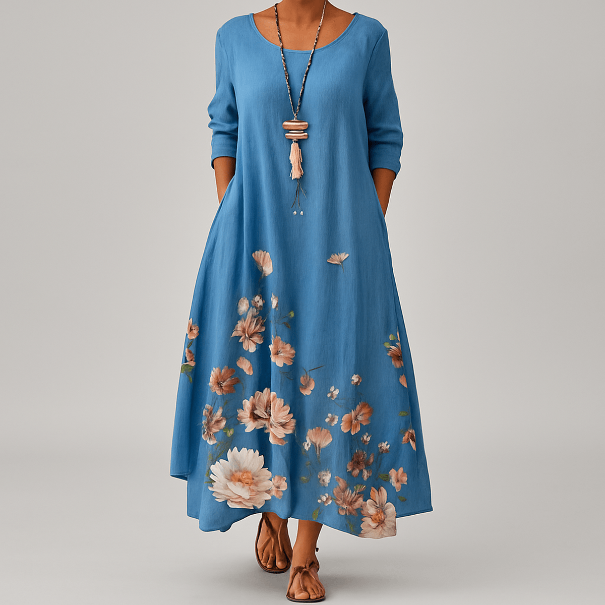 Milieuvriendelijke A-Lijn Jurk Met Gedefinieerde Taille