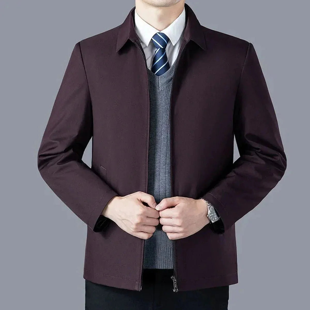 Op maat gemaakte afneembare voeringjas voor zakelijke casual kleding