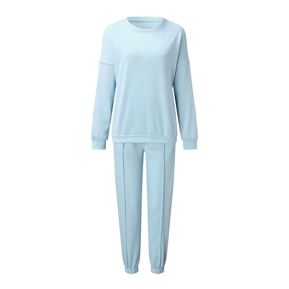 Plus-Size Dames Loungewear Set met Elastische Tailleband