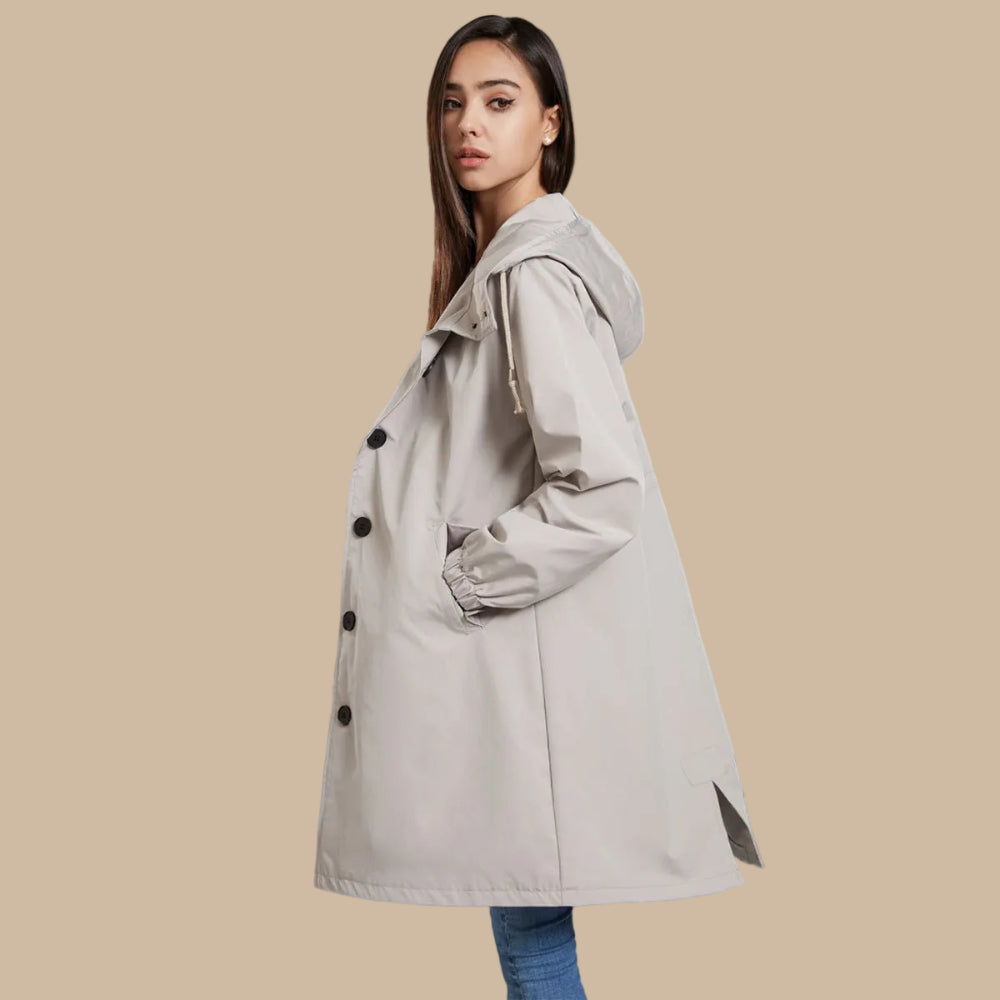 Ultralichte Waterdichte Capuchonjas Voor Dames