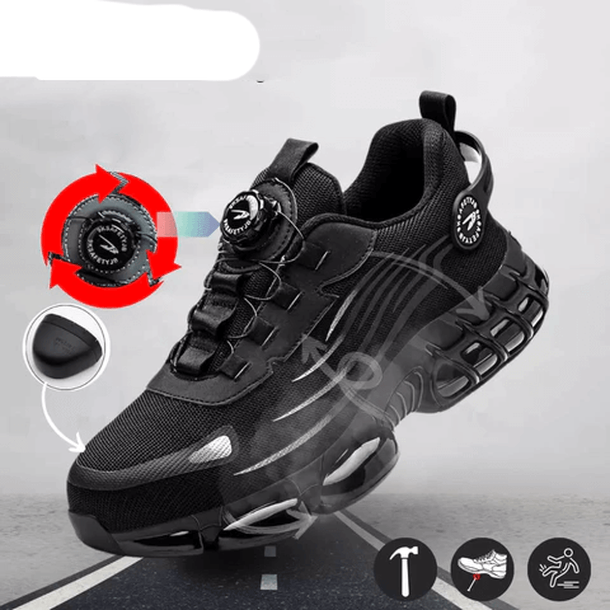 Veiligheidsschoenen voor heren met Kevlar-zolen