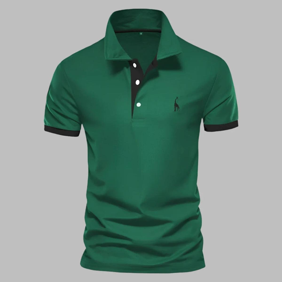 Verfijnd Heren Polo Shirt Met Gestructureerde Kraag En Tailored Fit