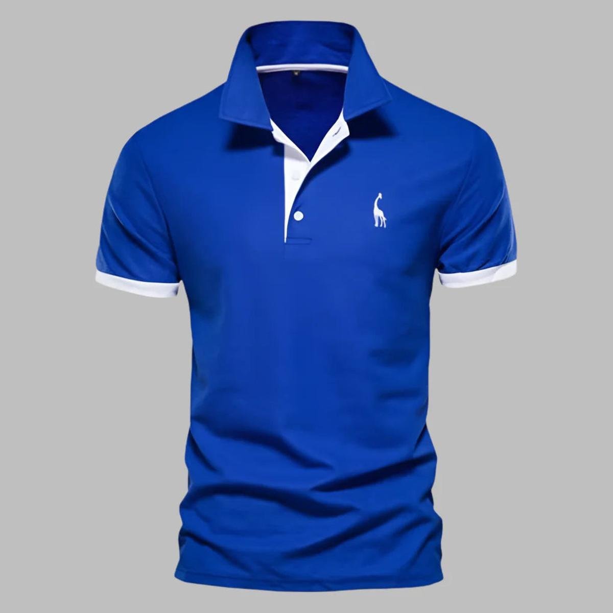 Verfijnd Heren Polo Shirt Met Gestructureerde Kraag En Tailored Fit