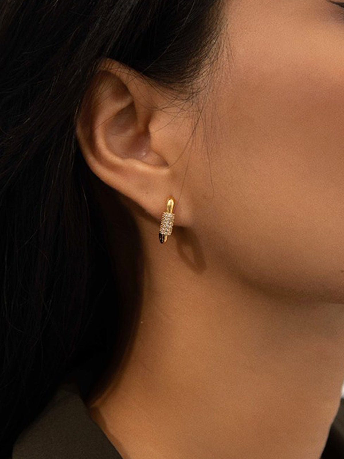 Vierkante Diamanten Oorbellen